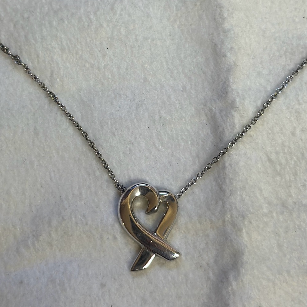 Tiffany & Co. Silver Heart Pendant Necklace